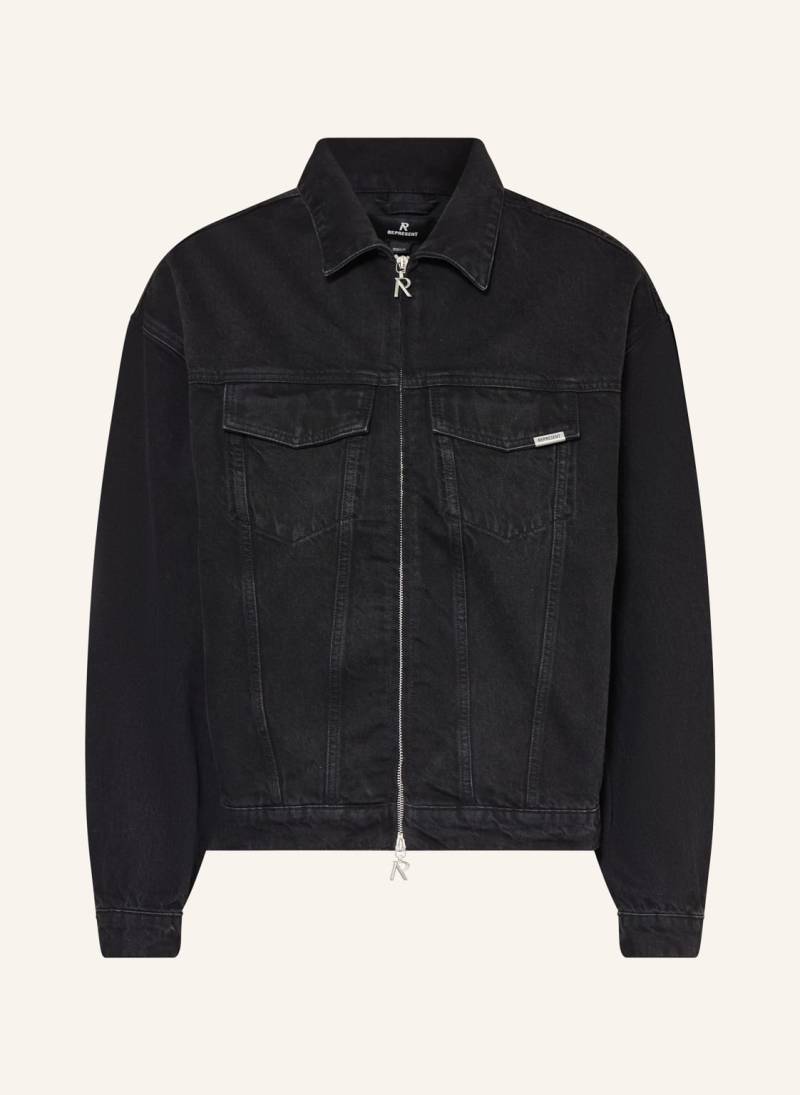 Represent Jeansjacke schwarz von REPRESENT