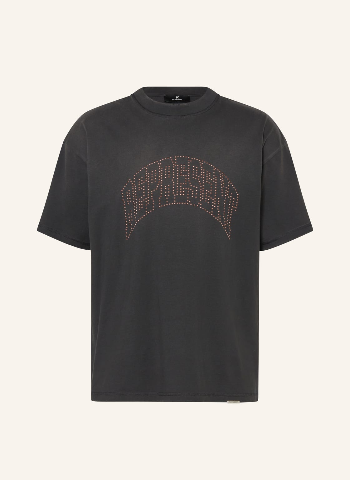 Represent T-Shirt Mit Nieten schwarz von REPRESENT