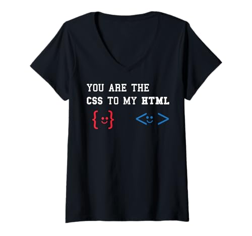 Damen Du bist das CSS für meinen HTML-Webcode T-Shirt mit V-Ausschnitt von REPUBLIC OF CALIFORNIA