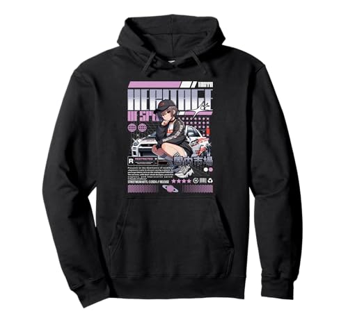Heritage of Speed Racing Anime-Kunst für Mädchen Pullover Hoodie von REPUBLIC OF CALIFORNIA