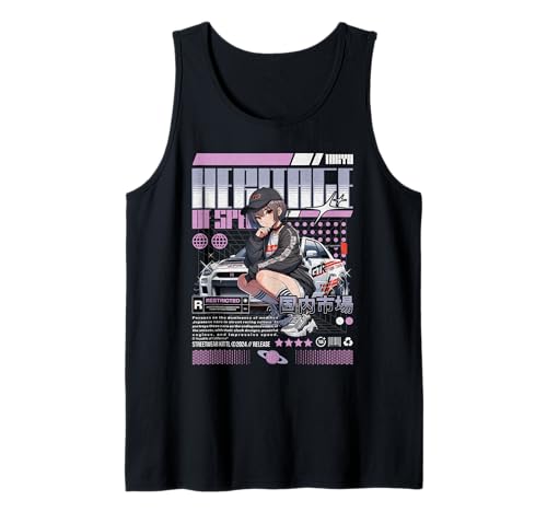 Heritage of Speed Racing Anime-Kunst für Mädchen Tank Top von REPUBLIC OF CALIFORNIA