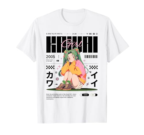 Kawaii Anime Girl Pastell Ästhetisches Design T-Shirt von REPUBLIC OF CALIFORNIA