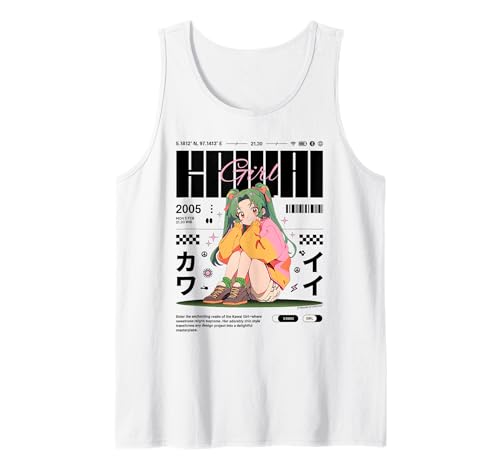Kawaii Anime Girl Pastell Ästhetisches Design Tank Top von REPUBLIC OF CALIFORNIA