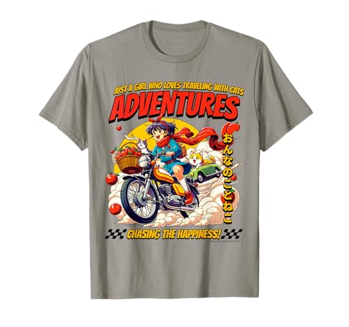 Mädchen, das es liebt, mit Katzen zu Reisen, Abenteuer T-Shirt von REPUBLIC OF CALIFORNIA