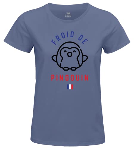 REPUBLIC OF CALIFORNIA Damen WOREPCZTS054 t Shirt, Denim, Small von REPUBLIC OF CALIFORNIA