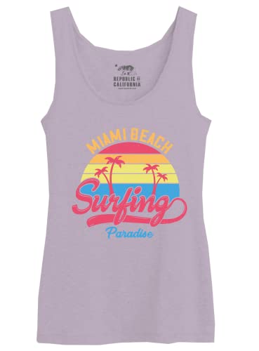 REPUBLIC OF CALIFORNIA Damen Worepcztk030 Tanktop, Fliederfarben, XXL von REPUBLIC OF CALIFORNIA