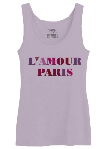 REPUBLIC OF CALIFORNIA Damen Worepcztk035 Tanktop, Fliederfarben, M von REPUBLIC OF CALIFORNIA
