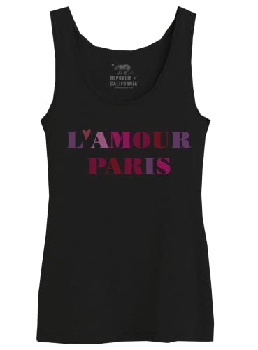 REPUBLIC OF CALIFORNIA Damen Worepcztk035 Tanktop, Schwarz, Small von REPUBLIC OF CALIFORNIA