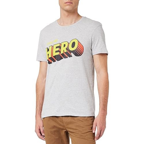 REPUBLIC OF CALIFORNIA Herren Merepczts035 T-Shirt, Grau meliert, M von REPUBLIC OF CALIFORNIA