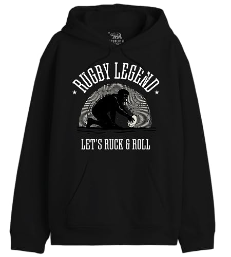 REPUBLIC OF CALIFORNIA Herren Uxrepczsw034 Kapuzenpullover, Schwarz, XS von REPUBLIC OF CALIFORNIA