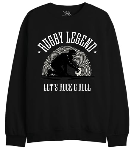 REPUBLIC OF CALIFORNIA Herren Uxrepczsw046 Sweatshirt, Schwarz, L von REPUBLIC OF CALIFORNIA