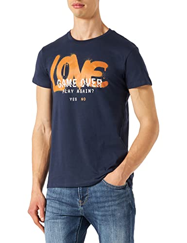 REPUBLIC OF CALIFORNIA Herren Uxrepczts002 T-Shirt, Marineblau, XXL von REPUBLIC OF CALIFORNIA