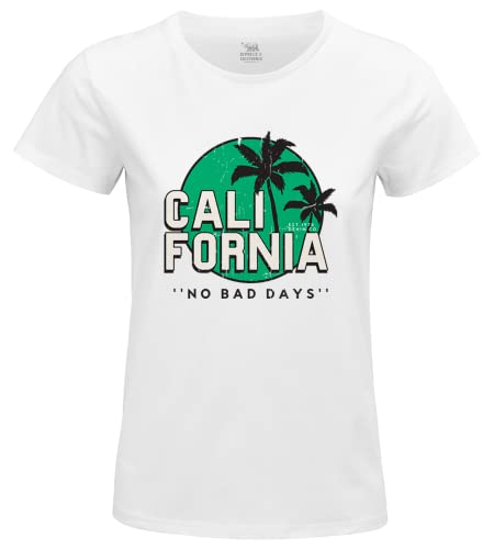 Republic Of California Damen Worepczts102 T-Shirt, weiß, Large von REPUBLIC OF CALIFORNIA