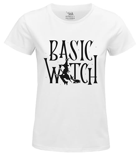 Republic of California Damen Worepczts105 T-Shirt, weiß, X-Large von REPUBLIC OF CALIFORNIA