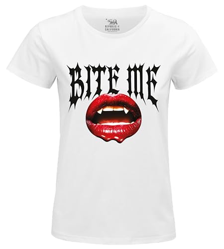 Republic of California Damen Worepczts106 T-Shirt, weiß, X-Large von REPUBLIC OF CALIFORNIA