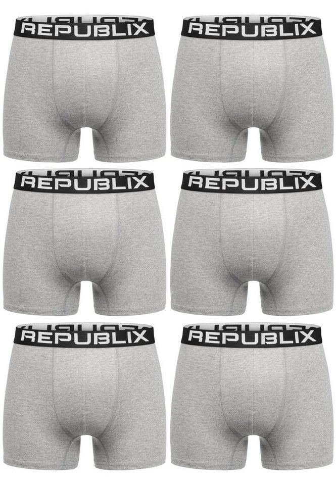 REPUBLIX Boxershorts 2. DON (6er-Pack) Herren Baumwolle Männer Unterhose Unterwäsche von REPUBLIX