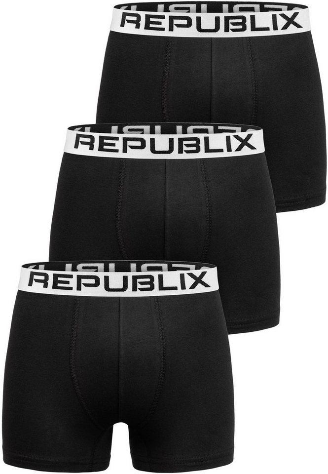 REPUBLIX Boxershorts DON (3er-Pack) Herren Baumwolle Männer Unterhose Unterwäsche von REPUBLIX