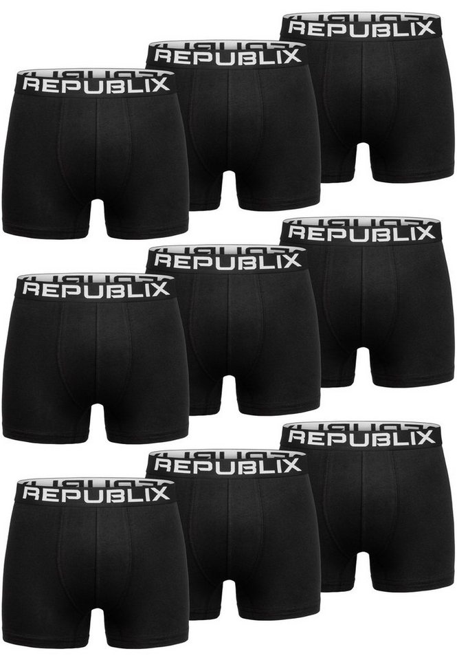 REPUBLIX Boxershorts JOSPEH (9er-Pack) Herren Baumwolle Männer Unterhose Unterwäsche von REPUBLIX