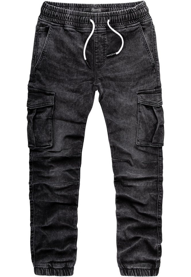 REPUBLIX Cargohose CILIAN Herren Sweathose in Stretch Denim Jeans von REPUBLIX