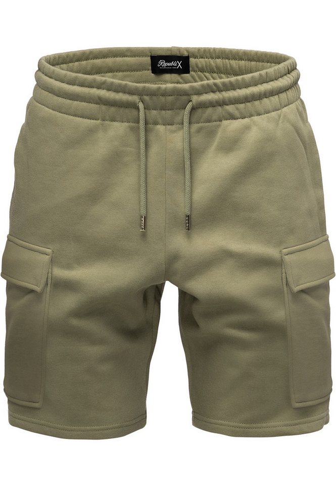 REPUBLIX Cargoshorts GAEL Herren Bermuda Sweat Cargo Short Hose Regular Fit von REPUBLIX