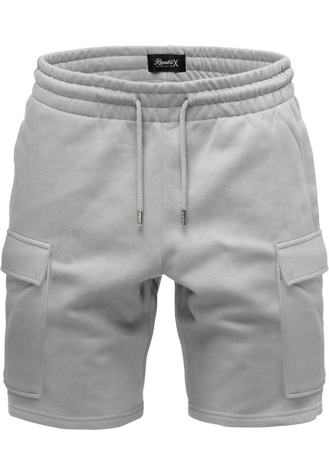 REPUBLIX Cargoshorts GAEL Herren Bermuda Sweat Cargo Short Hose Regular Fit von REPUBLIX