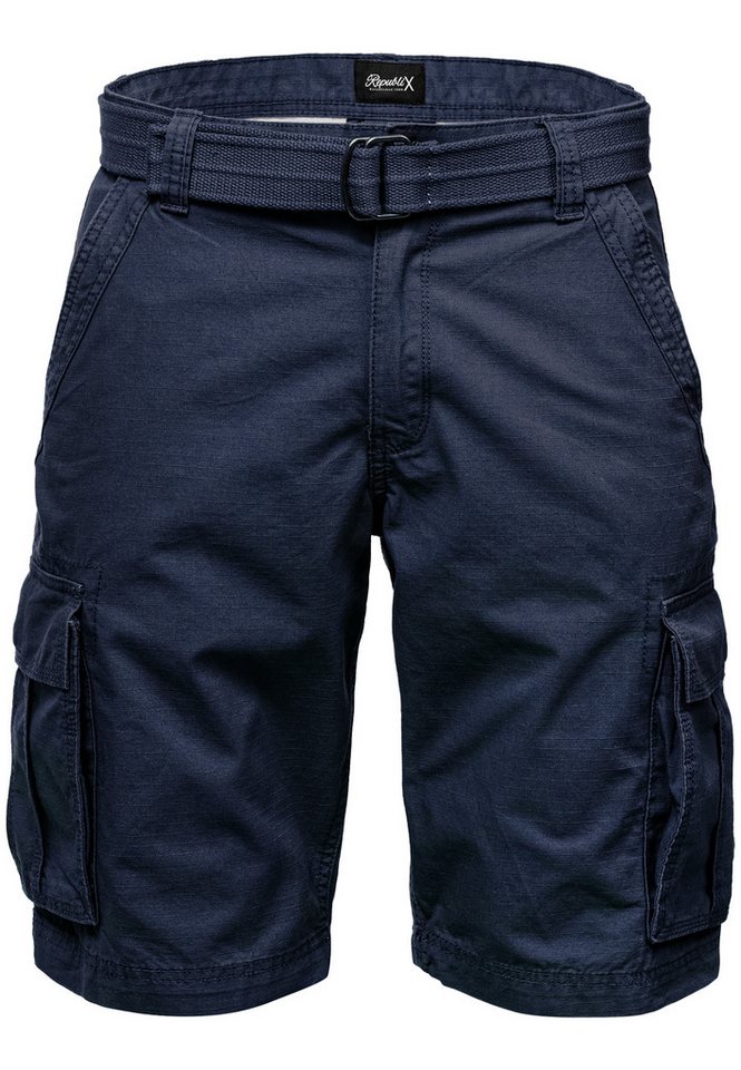 REPUBLIX Cargoshorts RONY Herren Bermuda Short Hose Regular Fit inkl. Gürtel von REPUBLIX
