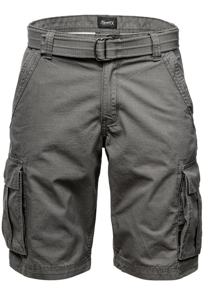 REPUBLIX Cargoshorts RONY Herren Bermuda Short Hose Regular Fit inkl. Gürtel von REPUBLIX