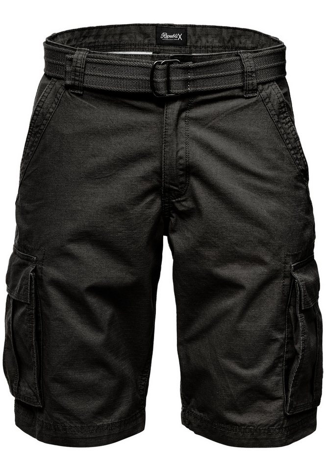 REPUBLIX Cargoshorts RONY Herren Bermuda Short Hose Regular Fit inkl. Gürtel von REPUBLIX