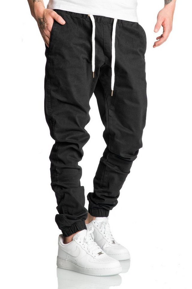 REPUBLIX Chinohose RICK Herren Basic Jogger Hose Chino mit Kontrast von REPUBLIX