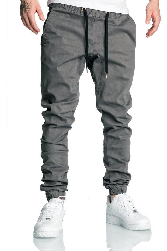 REPUBLIX Chinohose RICK Herren Basic Jogger Hose Chino mit Kontrast von REPUBLIX