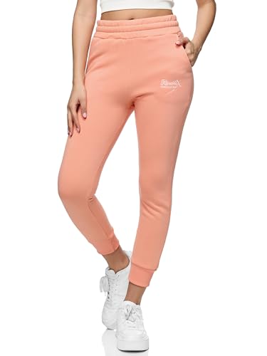 REPUBLIX Damen Jogginghose Jogger Sporthose Jogging Sweat Pants RD-026 Corall XXL von REPUBLIX