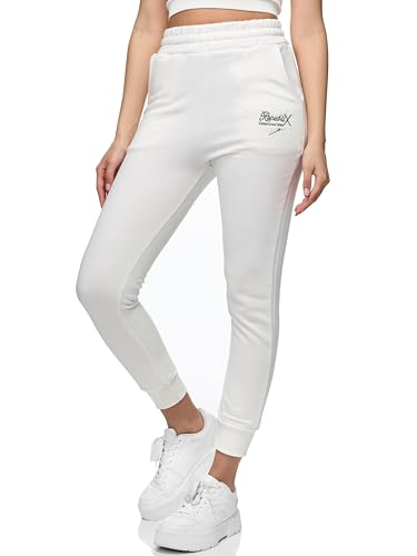REPUBLIX Damen Jogginghose Jogger Sporthose Jogging Sweat Pants RD-026 Weiß XL von REPUBLIX
