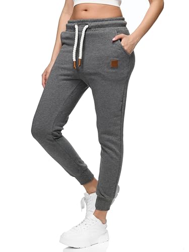 REPUBLIX Damen Jogginghose Jogger Sporthose Jogging Sweat Pants RD-027 Anthrazit XXL von REPUBLIX