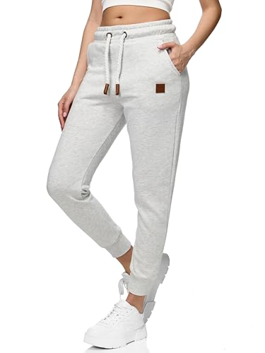 REPUBLIX Damen Jogginghose Jogger Sporthose Jogging Sweat Pants RD-027 Hellgrau XXL von REPUBLIX