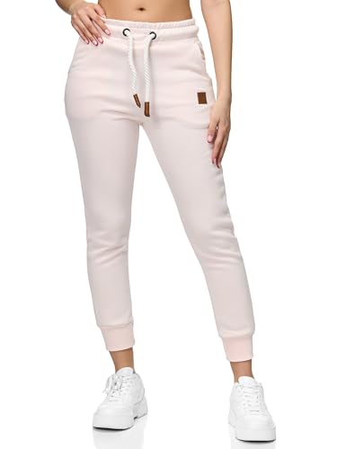 REPUBLIX Damen Jogginghose Jogger Sporthose Jogging Sweat Pants RD-027 Rosa L von REPUBLIX