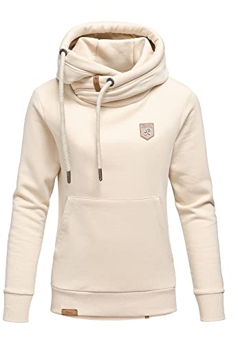 REPUBLIX Damen Kapuzenpullover Sweatjacke Pullover Hoodie Sweatshirt RD-001 Beige 3XL von REPUBLIX