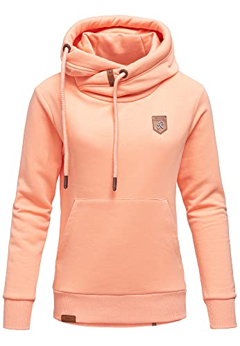 REPUBLIX Damen Kapuzenpullover Sweatjacke Pullover Hoodie Sweatshirt RD-001 Corall XS von REPUBLIX