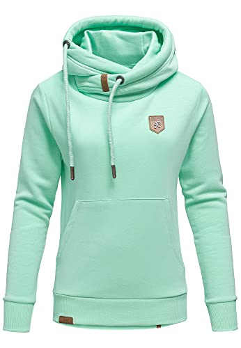 REPUBLIX Damen Kapuzenpullover Sweatjacke Pullover Hoodie Sweatshirt RD-001 Mint L von REPUBLIX