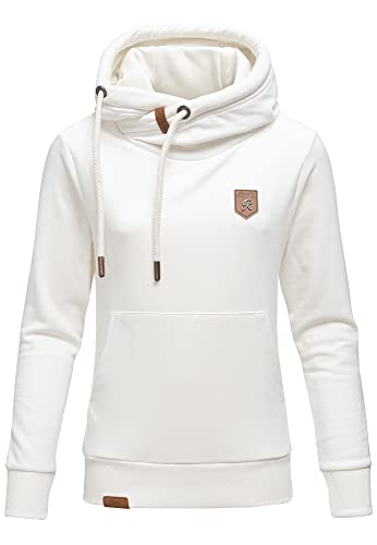 REPUBLIX Damen Kapuzenpullover Sweatjacke Pullover Hoodie Sweatshirt RD-001 Weiß XL von REPUBLIX