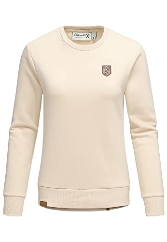 REPUBLIX Damen Kapuzenpullover Sweatjacke Pullover Hoodie Sweatshirt RD-005 Beige 3XL von REPUBLIX