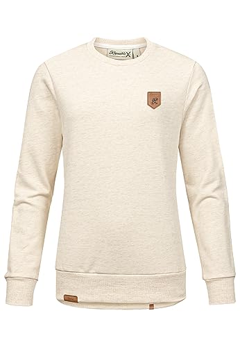 REPUBLIX Damen Kapuzenpullover Sweatjacke Pullover Hoodie Sweatshirt RD-013 Beige 3XL von REPUBLIX