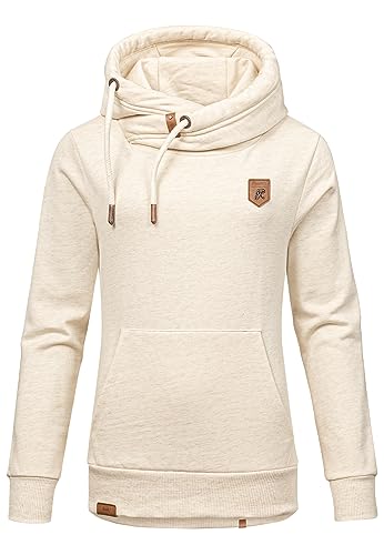 REPUBLIX Damen Kapuzenpullover Sweatjacke Pullover Hoodie Sweatshirt RD-014 Beige 3XL von REPUBLIX