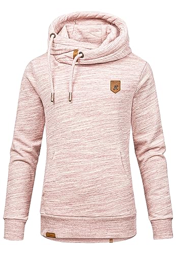 REPUBLIX Damen Kapuzenpullover Sweatjacke Pullover Hoodie Sweatshirt RD-014 Bordeaux 3XL von REPUBLIX