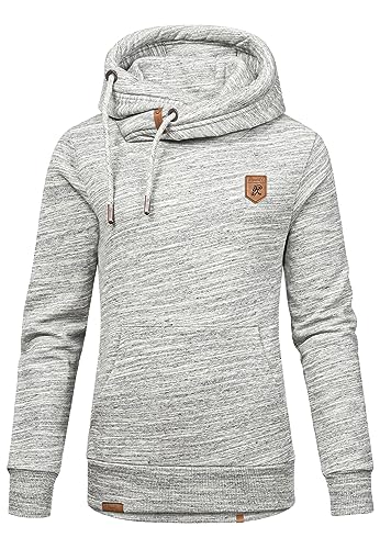 REPUBLIX Damen Kapuzenpullover Sweatjacke Pullover Hoodie Sweatshirt RD-014 Dunkelgrau L von REPUBLIX