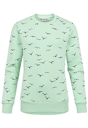 REPUBLIX Damen Kapuzenpullover Sweatjacke Pullover Hoodie Sweatshirt RD-017 Mint 3XL von REPUBLIX