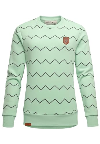 REPUBLIX Damen Print Kapuzenpullover Sweatjacke Pullover Hoodie Sweatshirt RD-016 Mint L von REPUBLIX