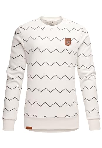 REPUBLIX Damen Print Kapuzenpullover Sweatjacke Pullover Hoodie Sweatshirt RD-016 Weiß XXL von REPUBLIX