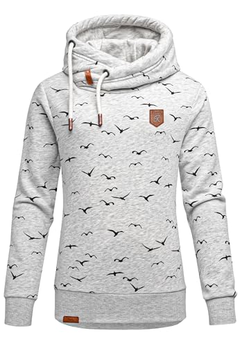 REPUBLIX Damen Print Kapuzenpullover Sweatjacke Pullover Hoodie Sweatshirt RD-018 Hellgrau M REPUBLIX Damen Print Kapuzenpullover Sweatjacke Pullover Hoodie Sweatshirt RD-018 Hellgrau M von REPUBLIX