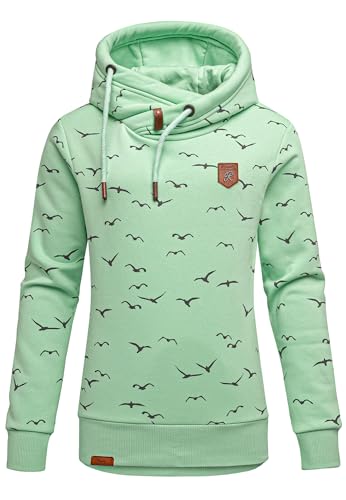 REPUBLIX Damen Print Kapuzenpullover Sweatjacke Pullover Hoodie Sweatshirt RD-018 Mint XS REPUBLIX Damen Print Kapuzenpullover Sweatjacke Pullover Hoodie Sweatshirt RD-018 Mint XS von REPUBLIX