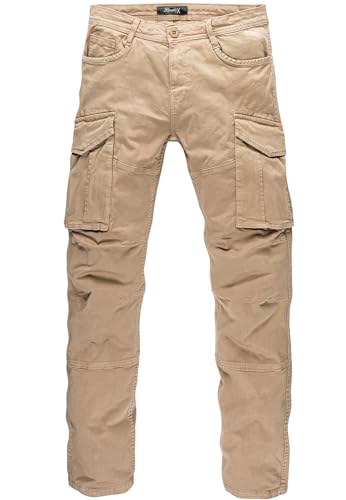 REPUBLIX Herren Cargohose Cargo Jogger Chino Hose Jeans R7023 Beige W31 von REPUBLIX